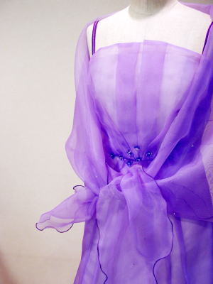 ウェディング カラードレス 紫 パープル リメイク 超可爱 楽天市場中古