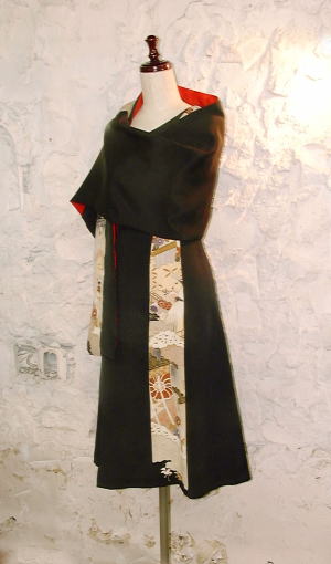 Kirikae切替え黒留袖ドレス