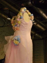 お花のウエディングドレス