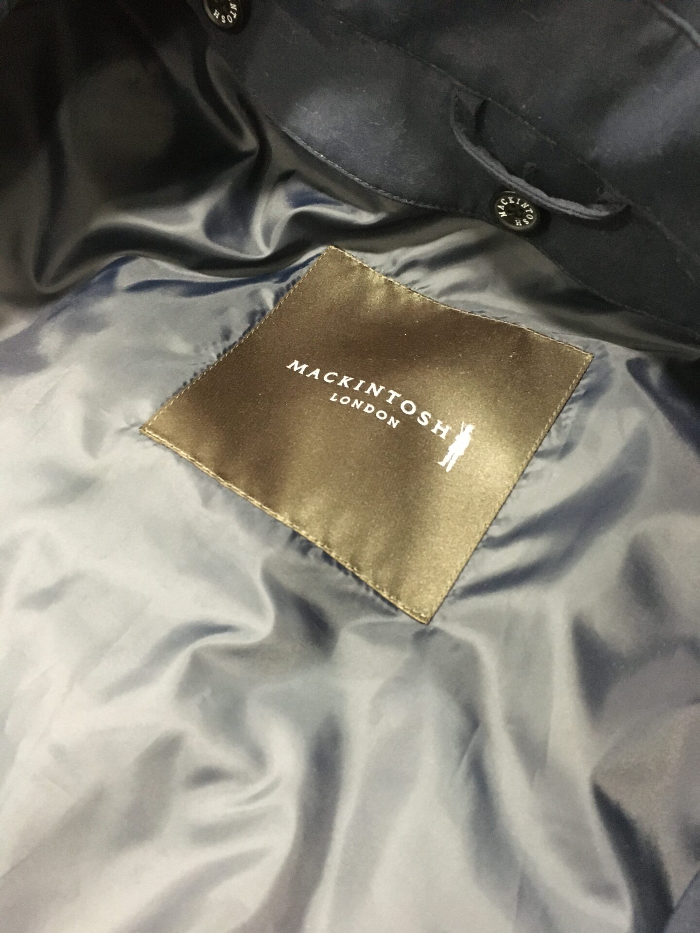 マッキントッシュ ゴム引きコート 袖丈詰め 袖丈調整 Mackintosh