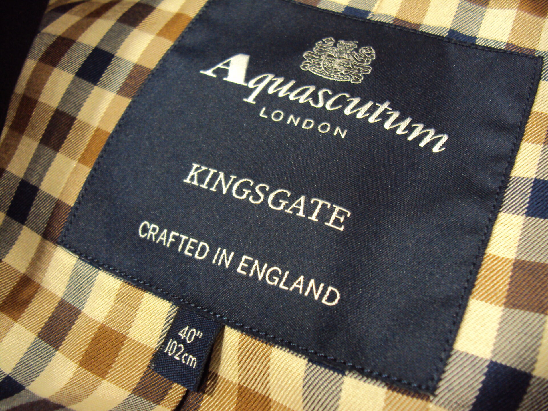 アクアスキュータム　トレンチコート　キングスゲート ウエストベルト作成　別生地で作成　KINGSGATE Aquascutum　